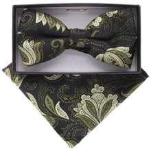 Load image into Gallery viewer, Vittorio Farina Floral Designer Bow Tie & Pocket Square