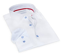 Load image into Gallery viewer, Troy Button-Up Shirt With Contrast Details // White // Contemporary Fit (Regular)