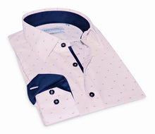 Load image into Gallery viewer, George Button-Up Shirt With Contrast Details // Pink // Contemporary Fit (Regular)