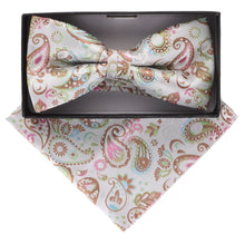 Load image into Gallery viewer, Vittorio Farina Paisley Designer Bow Tie & Pocket Square