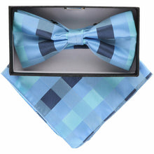 Load image into Gallery viewer, Vittorio Farina Geometric Designer Bow Tie & Pocket Square