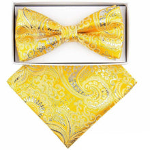 Load image into Gallery viewer, Vittorio Farina Metallic Designer Bow Tie & Pocket Square