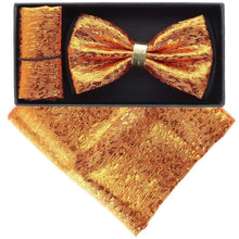 Load image into Gallery viewer, VITTORIO FARINA Rhinestone Bowtie & Pocket Square