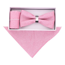 Load image into Gallery viewer, VITTORIO FARINA Rhinestone Bowtie & Pocket Square