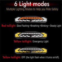Load image into Gallery viewer, Bicycle Alarm Taillight Anti Theft USB Rechargeable Bicycle Rear Tail Light Turn Signal Warning Cycling Light Bike Alarm With Remote Rechargeable Rear Bike Light Waterproof Auto ON/Off Bicycle Lights Bike Turn Signals Brake Light