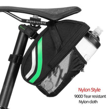 Load image into Gallery viewer, Bicycle Bag Water Repellent Durable Reflective Road Bike With 1.5L Water Bottle Pocket Bike Bag Accessories Bike Saddle Bag Bike Seat Bag With Water Bottle Holder Bicycle Bag Under Seat Waterproof For Road Bike