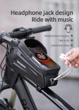 Load image into Gallery viewer, Bicycle Bag Waterproof Touch Screen Cycling Bag Top Front Tube Frame Road Bike Bag 6.5 Phone Case Bike Accessories Bike Phone Top Tube Bag Bicycle Front Frame Storage Bag Cell Phone Mount Holder Bag Case With Touch Screen Waterproof