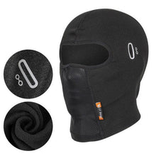 Load image into Gallery viewer, Bicycle Balaclava Mask With Glasses Hole Plus Velvet Warm Windproof Dustproof Headgear Unisex Cycling Equipment Balaclava Moto Riding Motorbike Biker Racing Breather Mask Tactical Airsoft Cap Scarf Mask Ski Hat Spring Summer For Men Women