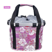 Load image into Gallery viewer, Bicycle Basket Handlebar Cycling Carryings Holder Bike Riding Pouch Cycle Biking Front Baggage Bag Load Bike Basket Detachable Bicycle Basket Folding Small Pet Cat Dog Carrier Front Handlebar Basket For Most Mountain Bikes And Bicycles Easy Install