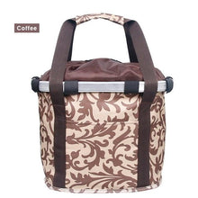 Load image into Gallery viewer, Bicycle Basket Handlebar Cycling Carryings Holder Bike Riding Pouch Cycle Biking Front Baggage Bag Load Bike Basket Detachable Bicycle Basket Folding Small Pet Cat Dog Carrier Front Handlebar Basket For Most Mountain Bikes And Bicycles Easy Install
