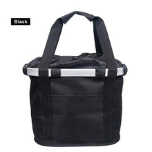 Load image into Gallery viewer, Bicycle Basket Handlebar Cycling Carryings Holder Bike Riding Pouch Cycle Biking Front Baggage Bag Load Bike Basket Detachable Bicycle Basket Folding Small Pet Cat Dog Carrier Front Handlebar Basket For Most Mountain Bikes And Bicycles Easy Install