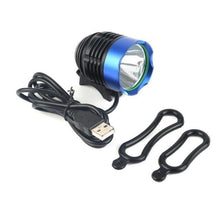 Load image into Gallery viewer, Bicycle Front Lights LED Rechargeable Headlight Waterproof Head Lamp Battery Powered Flashlight Bright Lamp Bike Headlight Waterproof LEDs Bicycle Light Mountain Bike Front Light Headlamp Bike Light 1200 Lm