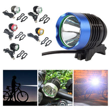 Load image into Gallery viewer, Bicycle Front Lights LED Rechargeable Headlight Waterproof Head Lamp Battery Powered Flashlight Bright Lamp Bike Headlight Waterproof LEDs Bicycle Light Mountain Bike Front Light Headlamp Bike Light 1200 Lm