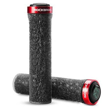 Load image into Gallery viewer, Bicycle Grips Rubber Handle Anti-Skid Cycling Handlebar Cuffs Lock Aluminum Alloy Bike Lock-On Mountain Bike Grips Bicycle Handlebar Locking Grips Non-Slip Handle Grips