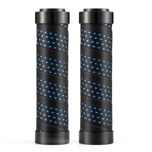 Load image into Gallery viewer, Bicycle Grips Rubber Handle Anti-Skid Cycling Handlebar Cuffs Lock Aluminum Alloy Bike Lock-On Mountain Bike Grips Bicycle Handlebar Locking Grips Non-Slip Handle Grips