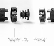 Load image into Gallery viewer, Bicycle Grips Rubber Handle Anti-Skid Cycling Handlebar Cuffs Lock Aluminum Alloy Bike Lock-On Mountain Bike Grips Bicycle Handlebar Locking Grips Non-Slip Handle Grips