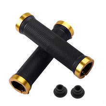 Load image into Gallery viewer, Bicycle Grips Rubber Handle Anti-Skid Cycling Handlebar Cuffs Lock Aluminum Alloy Bike Lock-On Mountain Bike Grips Bicycle Handlebar Locking Grips Non-Slip Handle Grips