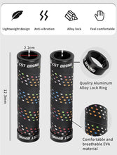 Load image into Gallery viewer, Bicycle Handlebar Grips Cycling Bicycle Accessories Non-Slip Bicycle Handlebar Grips Bike Handle Ergonomic Shockproof Bicycle Handle Grip With Adjustable Aluminum Lock For Mountain Bike
