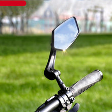Load image into Gallery viewer, Bicycle Handlebar Rear View Mirror Bike Cycling Wide Range Back Sight Reflector Bicycle Rear View Mirror Adjustable Rotatable Bicycle Rear View Glass Mirror Wide Angle Acrylic Convex Safety Mirror For Mountain