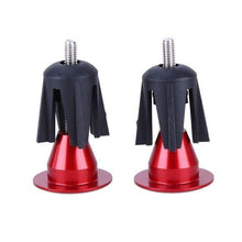 Load image into Gallery viewer, Bicycle Handlebar Rubber Grip End Cap Aluminium Alloy Lock Mountain Bike Handle Bar Grip Anti-Slip Bicycle Skid-Proof Grips Handlebar Cover Widen Holding Surface Unti-Skid Bike Grips Shockproof Handlebar Cover Ergonomic Design