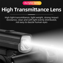Load image into Gallery viewer, Bicycle Light Front USB Charging Bike Headlight Night Glare Flashlight Road Cycling Bicycle Front Headlight And Back Taillight LED Bike Headlight 5 Modes For Men Women Road Mountain Night Riding 4800mAh