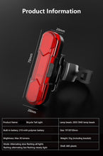 Load image into Gallery viewer, Bicycle Lights Waterproof Riding Rear Light Usb Rechargeable Mountain Bike Headlight Cycling Light Tail-Lamp Bright Bicycle Rear Cycling Safety Flashlight