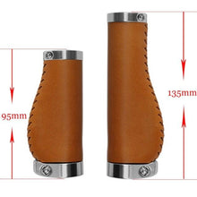 Load image into Gallery viewer, Bicycle Locking Grip Wear-Resistant Leather Non-Slip Grip Cover Mountain Bike Handlebar Lock-on Bike Handlebar Grips Locking Non-Slip-PU Bicycle Handle Grip Widen Holding Surface For Cycling Mountain And Bicycles Accessories