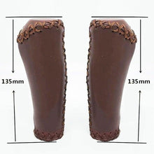 Load image into Gallery viewer, Bicycle Locking Grip Wear-Resistant Leather Non-Slip Grip Cover Mountain Bike Handlebar Lock-on Bike Handlebar Grips Locking Non-Slip-PU Bicycle Handle Grip Widen Holding Surface For Cycling Mountain And Bicycles Accessories