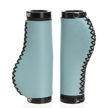 Load image into Gallery viewer, Bicycle Locking Grip Wear-Resistant Leather Non-Slip Grip Cover Mountain Bike Handlebar Lock-on Bike Handlebar Grips Locking Non-Slip-PU Bicycle Handle Grip Widen Holding Surface For Cycling Mountain And Bicycles Accessories