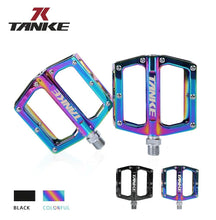Load image into Gallery viewer, Bicycle pedals Ultralight Aluminum Alloy Colorful Hollow Anti-Skid Bearing Mountain Bike Foot pedal Pedals Aluminum Road Bike Pedals Sealed Bearing Bicycle Lightweight Platform Flat Pedals For Road Bikes