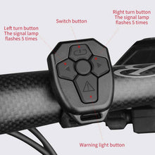 Load image into Gallery viewer, tBicycle Turn Signal Taillight USB Rechargeable Bicycle Tail Rear Light Turn Signal Braking Warning Wireless LED Ultra Bright LED Safety Warning Bike Brake Rear Lights Wireless Remote Control Modes Waterproof Suitable For Mountain Bike Road Bicycle