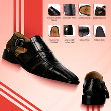 Load image into Gallery viewer, Bidwill Genuine Leather Fisherman Flat Sandals