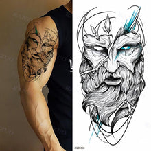 Load image into Gallery viewer, Big Tiger Lion Waterproof Temporary Sticker Tattoo Arm Legs Fake Tattoo Stickers For Adults Realistic Luxury Design For Mens Womens