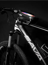 Load image into Gallery viewer, Bike Bag Frame Front Top Tube Waterproof Hard Shell Cycling Bag Touch Screen Phone Case Bicycle Accessories Bike Phone Mount Bag Cycling Waterproof Front Frame Top Tube Handlebar Bag With Touch Screen Holder Case