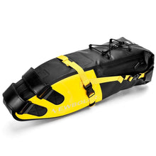 Load image into Gallery viewer, Bike Bag Waterproof Large Capacity Bicycle Bag Cycling Foldable Road Trunk Bike Packing Large Bike Bags Waterproof Bike Bag Under Seat Roll Up Cycling Rear Tail Pack Black 13L