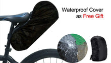 Load image into Gallery viewer, Bike Bag Waterproof Large Capacity Bicycle Bag Cycling Foldable Road Trunk Bike Packing Large Bike Bags Waterproof Bike Bag Under Seat Roll Up Cycling Rear Tail Pack Black 13L