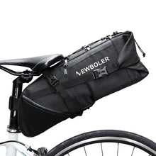 Load image into Gallery viewer, Bike Bag Waterproof Large Capacity Bicycle Bag Cycling Foldable Road Trunk Bike Packing Large Bike Bags Waterproof Bike Bag Under Seat Roll Up Cycling Rear Tail Pack Black 13L