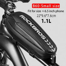 Load image into Gallery viewer, Bike Bag Waterproof Reflective Front Top Frame Tube Bag Large Capacity Ultralight Bicycle Bag Cycling Bike Top Tube Bag Front Frame Bag Water-resistant Bike Storage Bag Large Bike Pouch