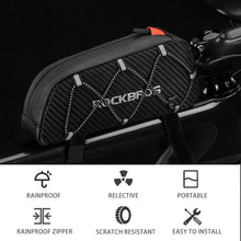 Load image into Gallery viewer, Bike Bag Waterproof Reflective Front Top Frame Tube Bag Large Capacity Ultralight Bicycle Bag Cycling Bike Top Tube Bag Front Frame Bag Water-resistant Bike Storage Bag Large Bike Pouch