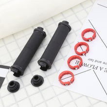 Load image into Gallery viewer, Bike Handlebar Cover Grips Anti-Slip Mountain Road Cycling Bike Bicycle Smooth Soft Rubber Handle Grip Lock Bar Non-Slip-Rubber Bicycle Handle Grip With Aluminum Lock Rubber Comfortable Bike Grips