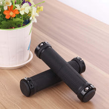 Load image into Gallery viewer, Bike Handlebar Cover Grips Anti-Slip Mountain Road Cycling Bike Bicycle Smooth Soft Rubber Handle Grip Lock Bar Non-Slip-Rubber Bicycle Handle Grip With Aluminum Lock Rubber Comfortable Bike Grips