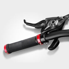 Load image into Gallery viewer, Bike Road Cycling Bicycle Handlebar Cover Grips Soft Rubber Anti-Slip Bike Handle Grip Lock Bar Non-Slip-Rubber Bicycle Handle Grip With Aluminum Lock Bike Grip For Scooter Cruiser Tricycle Wheel Chair Mountain Road Urban Foldable Bike