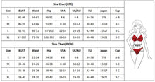 Load image into Gallery viewer, Bikini Push Up New Swimwear Women Print Floral Bikinis Set Swimsuit Bathing Suit Two Piece Summer Beach Wear Floral Leaf Print Bikini Set Padded Lace Up Straps Bikini Beach Swimsuit