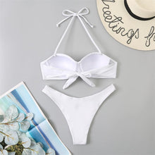 Load image into Gallery viewer, Bikini Push Up Swimwear Bikini Set Pink Swimwear Women Micro Swimsuit Female Bandage Bikini Beach Wear Swimming Two-Piece Swimsuit Summer Swimsuit for Women
