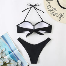 Load image into Gallery viewer, Bikini Push Up Swimwear Bikini Set Pink Swimwear Women Micro Swimsuit Female Bandage Bikini Beach Wear Swimming Two-Piece Swimsuit Summer Swimsuit for Women