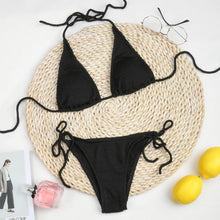 Load image into Gallery viewer, Bikini Push Up Women Swimsuits Female Micro Bikini Set Solid Swimwear Bathing Suit Swimming Suits Women Two-Pieces Swimwear Bikini Set Triangle Swimsuits