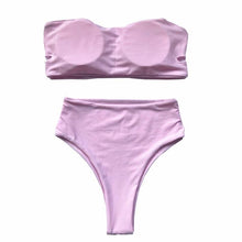Load image into Gallery viewer, Bikini Set Summer Swimwear Beach Women's Swimsuit Bathing Suit Push Up Brazilian Bikini Women’s Two-Piece Strapless Padded High Cut Bathing Suit Swimwear