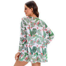 Load image into Gallery viewer, Bikini Women Push Up Swimsuit 3 Piece Bikini Set With Cover Up Women's Fashion 3 Piece Tie Dye Top Bikini Set Swimsuit Cover Up Skirt Swimwear Push Up Bather Swim Wear