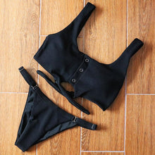 Load image into Gallery viewer, Bikinis Women's Swimsuit Women Bathing Suit Classic Bikini Bathing Suit High Cut Bikini Set Swimsuits Plus Size Swimwear Summer Push Up Swimwear Women Adjustable Swimsuit 2 Piece Female Bikini