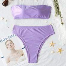 Load image into Gallery viewer, Bikinis Women's Swimsuit Women Bathing Suit Classic Bikini Bathing Suit High Cut Bikini Set Swimsuits Plus Size Swimwear Summer Push Up Swimwear Women Adjustable Swimsuit 2 Piece Female Bikini